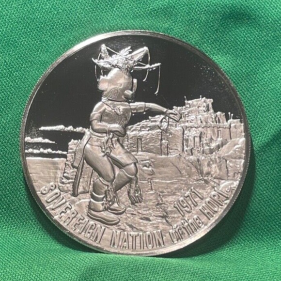 1971 Sovereign Nation of the Hopi Indian Tribe .999 Silver Proof Round - Picture 1 of 5